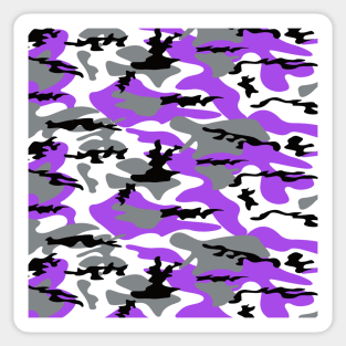 Purple Camo pattern Camouflage Sticker